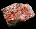 Vanadinite on Calcite from Apex Mine, San Carlos, Manuel Benavides, Chihuahua, Mexico