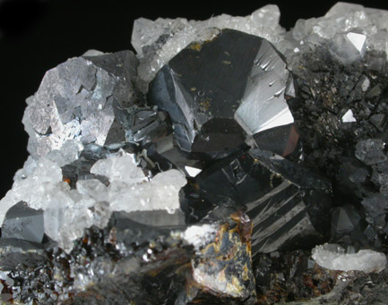 Quartz over Galena and Sphalerite from Leadville Mining District, Lake County, Colorado