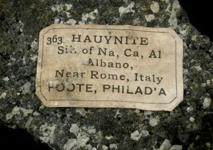 Hayne with Leucite from Albano, near Rome, Italy (Type Locality for Hayne)