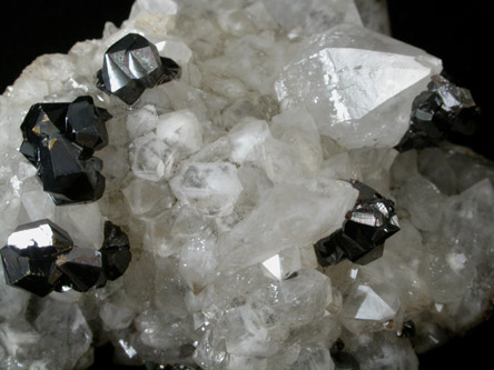 Sphalerite on Quartz from Alston Moor, West Cumberland Iron Mining District, Cumbria, England