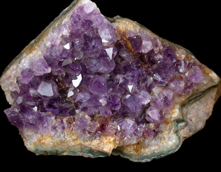 Quartz var. Amethyst from Catalan Agate-Amethyst District, Souther Paran Basalt Basin, Artigas, Uruguay