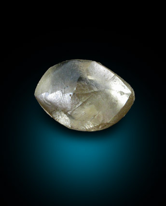 Diamond (0.89 carat dodecahedral crystal) from Orapa Mine, south of the Makgadikgadi Pans, Botswana