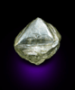 Diamond (2.61 carat octahedral crystal with graphite inclusions) from Mwadui, Shinyanga, Tanzania