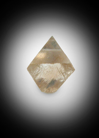 Diamond (0.41 carat octahedral crystal) from Guateng Province (formerly Transvaal), South Africa