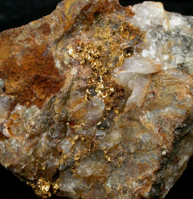 Gold on Quartz from California