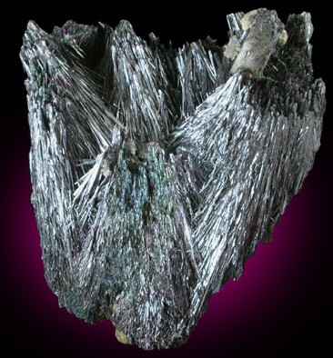 Stibnite with Barite from Baia Sprie (Felsbnya), Maramures, Romania