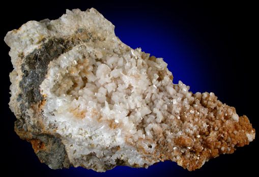 Cerussite with Galena from Derbyshire, England