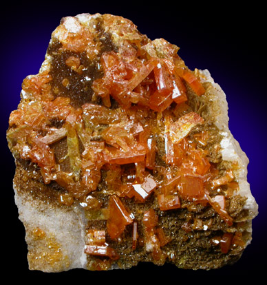 Wulfenite, Mimetite, Descloizite from Erupcion/Ahumada Mine, Sierra de Los Lamentos, Chihuahua, Mexico