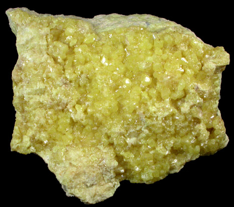 Sulfur from Steamboat Springs District, Washoe County, Nevada