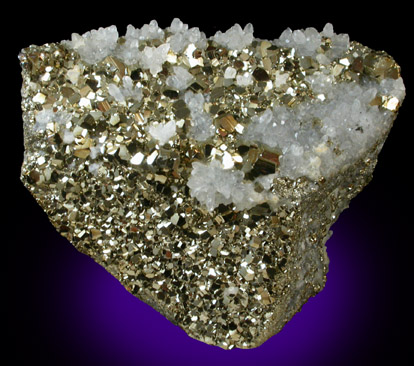 Pyrite with Quartz from Huanzala, Peru