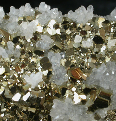 Pyrite with Quartz from Huanzala, Peru