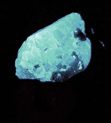 Scheelite from Old Mine Plaza construction site, Mine Hill, Trumbull, Fairfield County, Connecticut