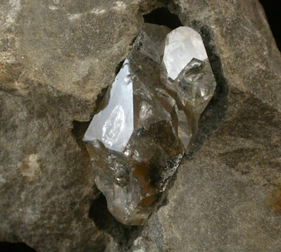 Quartz var. Herkimer Diamond from Crystal Grove, Lassellsville, Montgomery County, New York