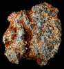 Gypsum on Sphalerite, Pyrite, Quartz from Raura Mine, Cajatambo Province, Lima Department, Peru