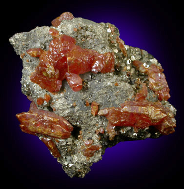 Orpiment on Pyrite from Quiruvilca District, Santiago de Chuco Province, La Libertad Department, Peru