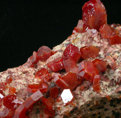 Vanadinite from Mibladen, Haute Moulouya Basin, Zeida-Aouli-Mibladen belt, Midelt Province, Morocco