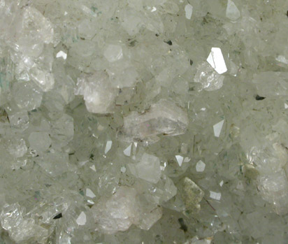 Quartz, Calcite, Babingtonite from Prospect Park Quarry, Prospect Park, Passaic County, New Jersey