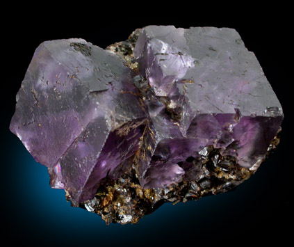 Fluorite with Sphalerite and Galena from Cave-in-Rock District, Hardin County, Illinois
