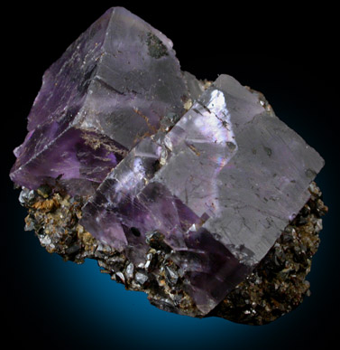 Fluorite with Sphalerite and Galena from Cave-in-Rock District, Hardin County, Illinois