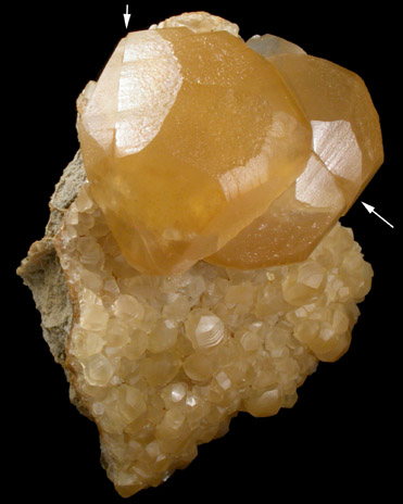 Calcite (twinned crystals) from Delta Carbonate Quarry, York County, Pennsylvania
