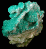 Dioptase on Calcite from Tsumeb Mine, Otavi-Bergland District, Oshikoto, Namibia