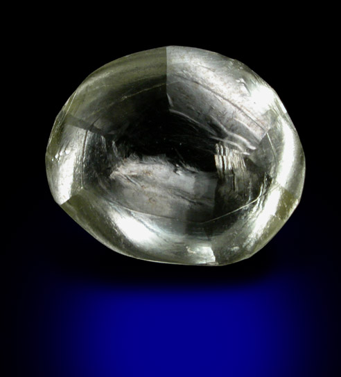 Diamond (1.53 carat pale-yellow disc-shaped crystal) from Ippy, northeast of Banghi (Bangui), Central African Republic