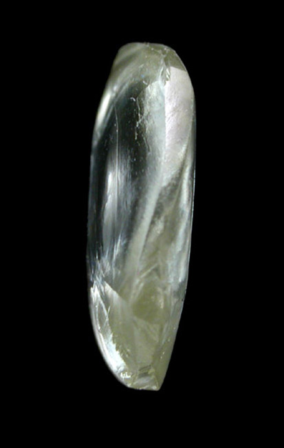 Diamond (1.53 carat pale-yellow disc-shaped crystal) from Ippy, northeast of Banghi (Bangui), Central African Republic