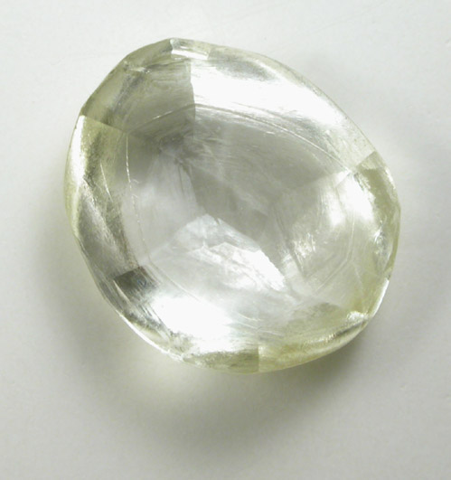 Diamond (1.53 carat pale-yellow disc-shaped crystal) from Ippy, northeast of Banghi (Bangui), Central African Republic