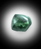 Diamond (0.68 carat green dodecahedral crystal) from Ippy, northeast of Banghi (Bangui), Central African Republic