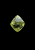 Diamond (0.22 carat yellow octahedral crystal) from Diamantino, Mato Grosso, Brazil
