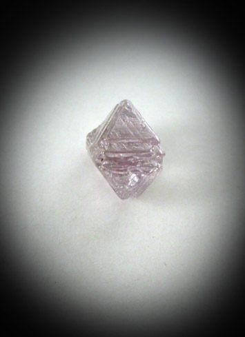 Diamond 0.28 carat lavender octahedral crystal) from Northern Cape Province, South Africa