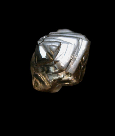 Diamond (0.94 carat complex octahedral crystal) from Guateng Province (formerly Transvaal), South Africa