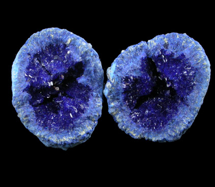 Azurite nodule from Blue Ball Mine, 4.8 km south of Miami, Gila County, Arizona