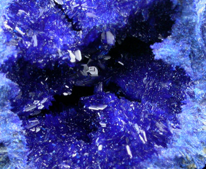 Azurite nodule from Blue Ball Mine, 4.8 km south of Miami, Gila County, Arizona