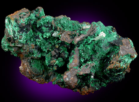 Malachite, Cuprite, Goethite from Cole Shaft, Bisbee, Cochise County, Arizona