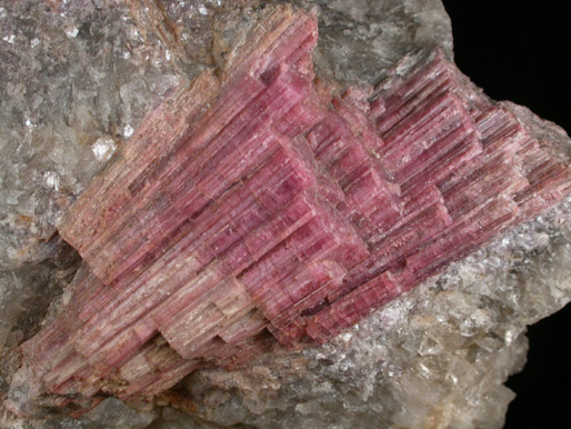 Lepidolite with Rubellite Tourmaline from Black Mountain, Rumford, Oxford County, Maine