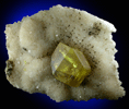 Sulfur on Aragonite from Miniera di Cozzo Disi, Casteltermini, Agrigento, Sicily, Italy