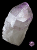 Quartz var. Amethyst Scepter with 0.83 carat faceted gemstone from Diamond Hill, Ashaway, south of Hopkinton, Washington County, Rhode Island