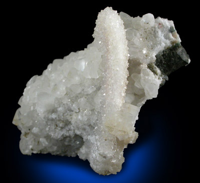 Quartz pseudomorph after Calcite(?) with Heulandite and Calcite from Upper New Street Quarry, Paterson, Passaic County, New Jersey