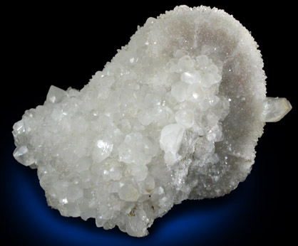 Quartz pseudomorph after Calcite(?) with Heulandite and Calcite from Upper New Street Quarry, Paterson, Passaic County, New Jersey