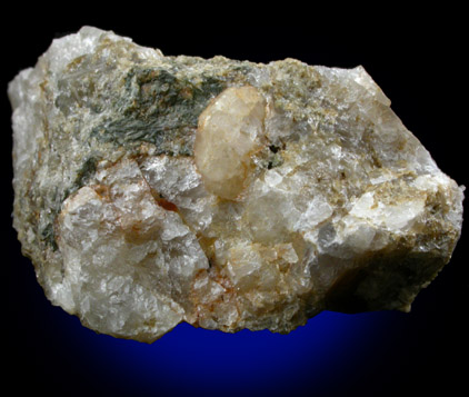 Scheelite from Old Mine Plaza construction site, Mine Hill, Trumbull, Fairfield County, Connecticut