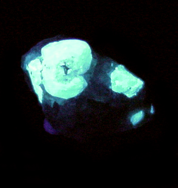 Scheelite from Old Mine Plaza construction site, Mine Hill, Trumbull, Fairfield County, Connecticut