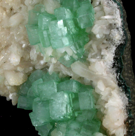 Apophyllite on Stilbite from Momin Akhada, Maharashtra, India (Type Locality for Collected ca. 2001)