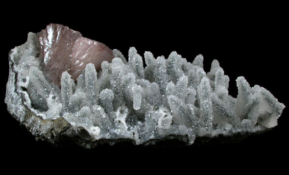 Heulandite-Ca on Quartz pseudomorphs after Calcite from Sawda, Maharashtra, India