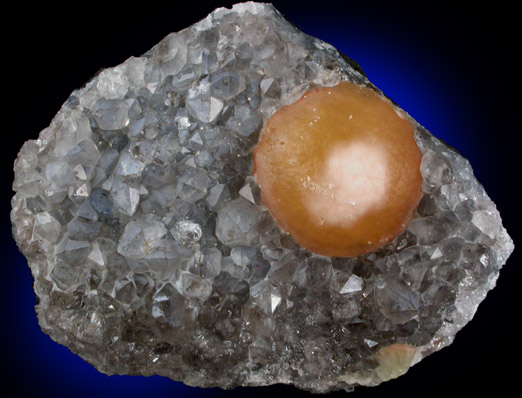 Fluorite on Quartz from Ajanta, Maharashtra, India
