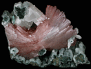 Heulandite-Ca on Quartz var. Chalcedony with Stilbite from Sawda, Maharashtra, India