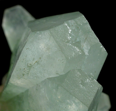 Apophyllite on Heulandite pseudomorphs after Calcite from Jalgaon, Maharashtra, India