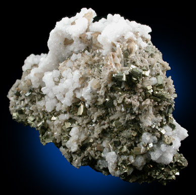 Arsenopyrite, Quartz, Calcite from Mina Palmillas, Hidalgo de Parral, Chihuahua, Mexico