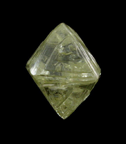 Diamond (1.32 carat yellow octahedral crystal) from Diamantino, Mato Grosso, Brazil