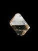 Diamond (0.43 carat octahedral crystal with graphite inclusion) from Guateng Province (formerly Transvaal), South Africa